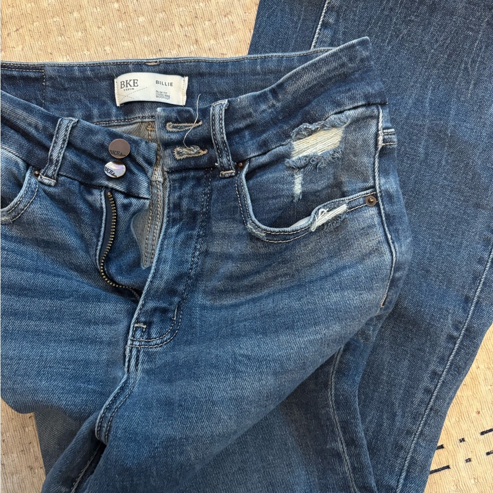BKE Billie Women's Boot Cut Jeans in Medium Blue